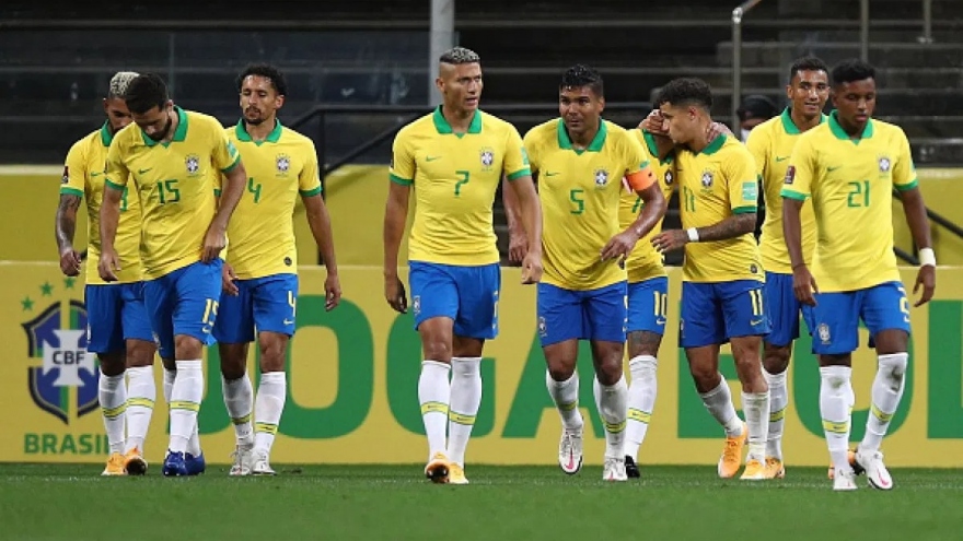 Bảng xếp hạng vòng loại World Cup 2022 khu vực Nam Mỹ: Brazil áp đảo, Argentina gặp khó